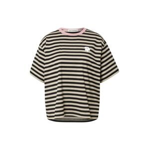 Marimekko Oversize tričko 'Tasaraita'  béžová / levanduľová / čierna / biela