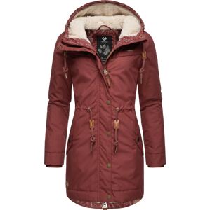 Ragwear Funkčný kabát  hnedá / červená / čierna / biela
