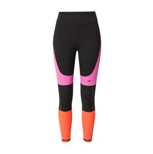4F Športové nohavice  oranžová / ružová / čierna