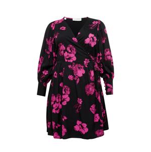 Selected Femme Curve Šaty 'VALETTA'  purpurová / čierna