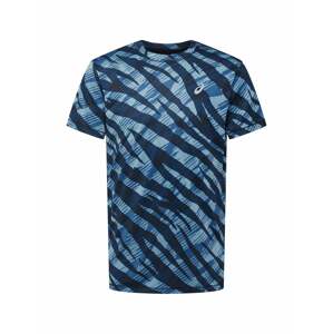 ASICS Funkčné tričko 'WILD'  námornícka modrá / modrosivá / svetlomodrá / čierna