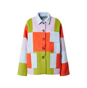 FRNCH PARIS Prechodný kabát 'FLORITA'  svetlomodrá / svetlozelená / svetlofialová / oranžovo červená