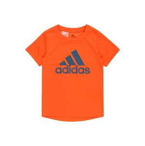 ADIDAS SPORTSWEAR Funkčné tričko  modrosivá / oranžová