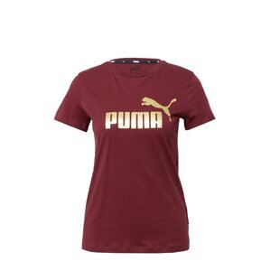 PUMA Funkčné tričko  zlatá / karmínovo červená