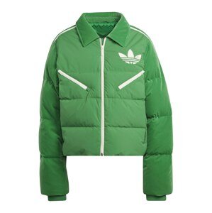 ADIDAS ORIGINALS Zimná bunda 'Adicolor 70S Velvet '  zelená / biela