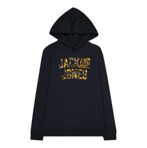 Jack & Jones Junior Mikina 'PEACEWALKER'  kaki / oranžová / čierna