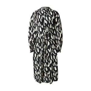 Fransa Košeľové šaty 'GETO'  čierna / biela