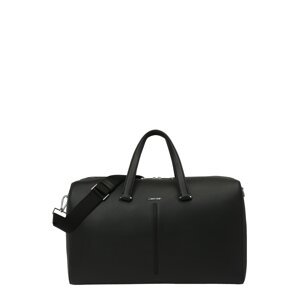 Calvin Klein Víkendová taška  čierna / strieborná