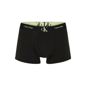 Calvin Klein Underwear Boxerky  svetlozelená / čierna
