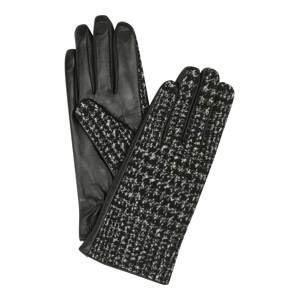 Twinset Prstové rukavice 'GUANTI'  čierna / biela