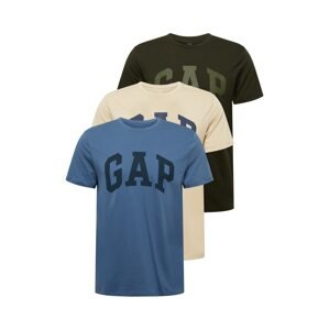 GAP Tričko  krémová / námornícka modrá / tmavomodrá / tmavozelená