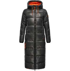 NAVAHOO Zimný kabát 'Schmuseengel'  antracitová / oranžová
