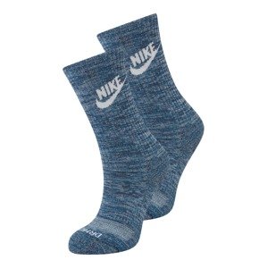 Nike Sportswear Športové ponožky  modrosivá / biela