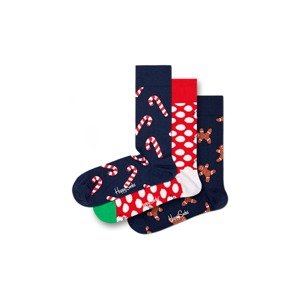 Happy Socks Ponožky  modrá / zelená / červená / biela