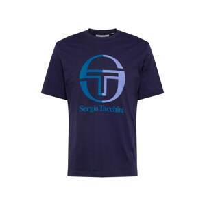 Sergio Tacchini Funkčné tričko 'NEW IBERIS'  námornícka modrá / svetlomodrá / petrolejová