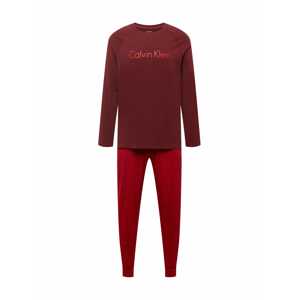 Calvin Klein Underwear Dlhé pyžamo  červená / krvavo červená