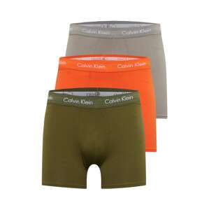 Calvin Klein Underwear Boxerky  sivá / zelená / oranžová / biela