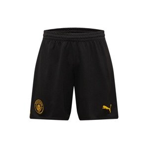 PUMA Športové nohavice 'Manchester City'  šafránová / tmavočervená / čierna