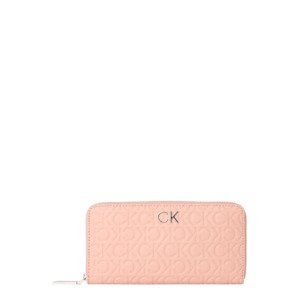Calvin Klein Peňaženka  pastelovo ružová / strieborná