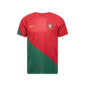NIKE Funkčné tričko 'Portugal 2022 Heim'  trávovo zelená / svetlooranžová / červená / biela