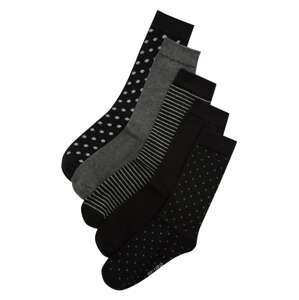 Pull&Bear Ponožky  tmelová / sivá melírovaná / čierna / biela