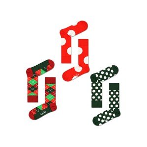 Happy Socks Ponožky 'Holiday Classics'  jablková / jedľová / červená / biela