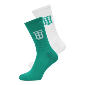 Tommy Hilfiger Underwear Ponožky  zelená / biela