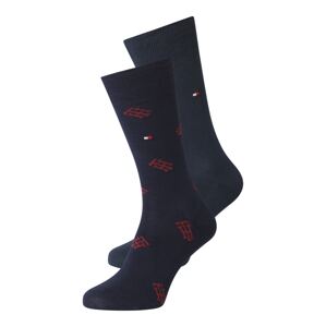 Tommy Hilfiger Underwear Ponožky  námornícka modrá / krvavo červená / jasne červená / biela