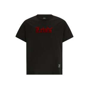 Levi's® Big & Tall Tričko  tmavočervená / čierna
