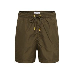 Calvin Klein Swimwear Plavecké šortky  žltá / olivová / biela