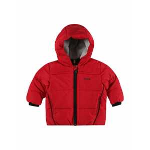 BOSS Kidswear Prechodná bunda  červená / čierna
