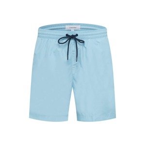Calvin Klein Swimwear Plavecké šortky  námornícka modrá / svetlomodrá / biela