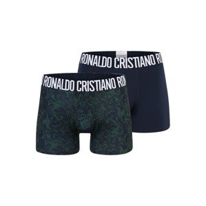 CR7 - Cristiano Ronaldo Boxerky  námornícka modrá / smaragdová / biela
