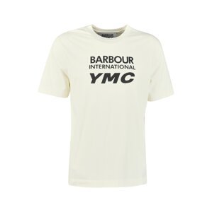 Barbour International Tričko  čierna / šedobiela