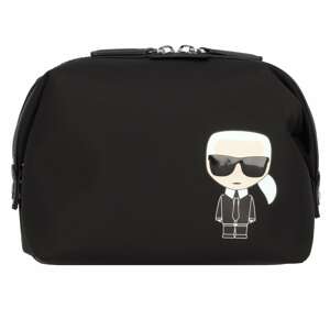 Karl Lagerfeld Kozmetická taška 'Ikonik'  béžová / čierna / biela