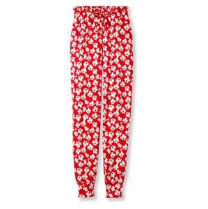 CALIDA Pyžamové nohavice  červená / čierna / biela