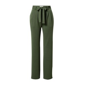 ICHI Plisované nohavice 'MONSE'  zelená