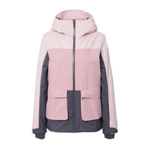 4F Outdoorová bunda  tmavosivá / ružová / svetloružová