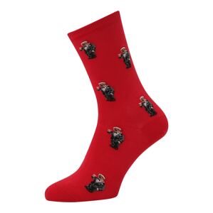 Polo Ralph Lauren Ponožky  sivá / ohnivo červená / čierna / biela