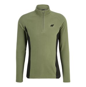4F Športový sveter  zelená / čierna