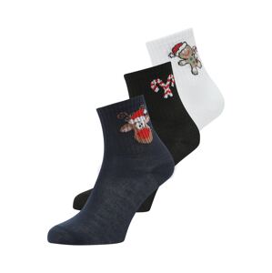 PIECES Ponožky 'CALLY'  námornícka modrá / hnedá / čierna / biela