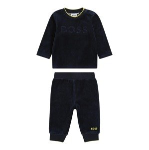 BOSS Kidswear Pyžamo  námornícka modrá / žltá