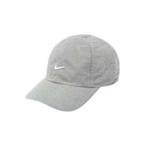 Nike Sportswear Čiapka  sivá melírovaná / biela