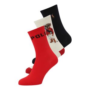 Polo Ralph Lauren Ponožky  hnedá / červená / čierna / biela