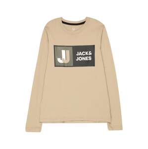 Jack & Jones Junior Tričko 'LOGAN'  béžová / antracitová / kaki / biela