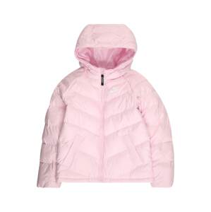 Nike Sportswear Zimná bunda  pastelovo ružová / biela