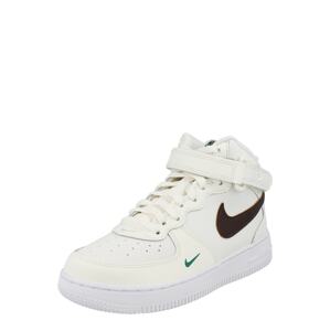 Nike Sportswear Tenisky 'Force 1'  krémová / čokoládová / trávovo zelená / biela