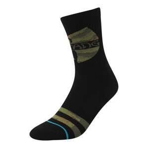 Stance Športové ponožky 'CLAN IN DA FRONT'  kaki / olivová / čierna