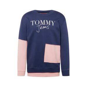 Tommy Jeans Sweatshirt & Sweatjacke  námornícka modrá / ružová / biela