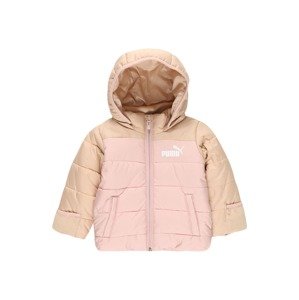 PUMA Outdoorová bunda  svetlobéžová / rosé / biela